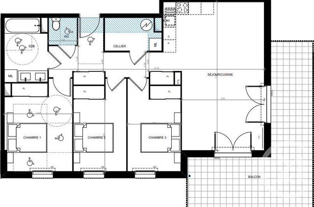 Afficher la photo en grand Appartement à vendre - 4 pièces - 87.12 m2 - CAVALAIRE SUR MER - 83 - PROVENCE-ALPES-COTE-D-AZUR - Century 21 Bianchi Transactions